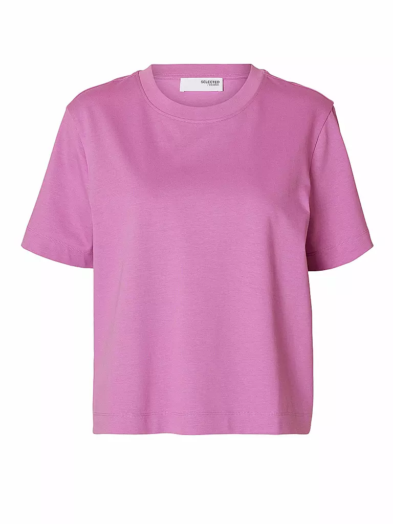 SELECTED FEMME | T-Shirt SLFESSENTIAL | rosa