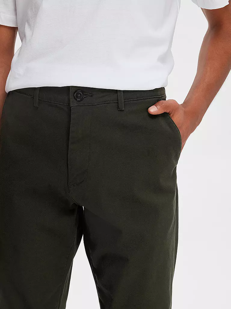 SELECTED | Chino SLH 175 | olive