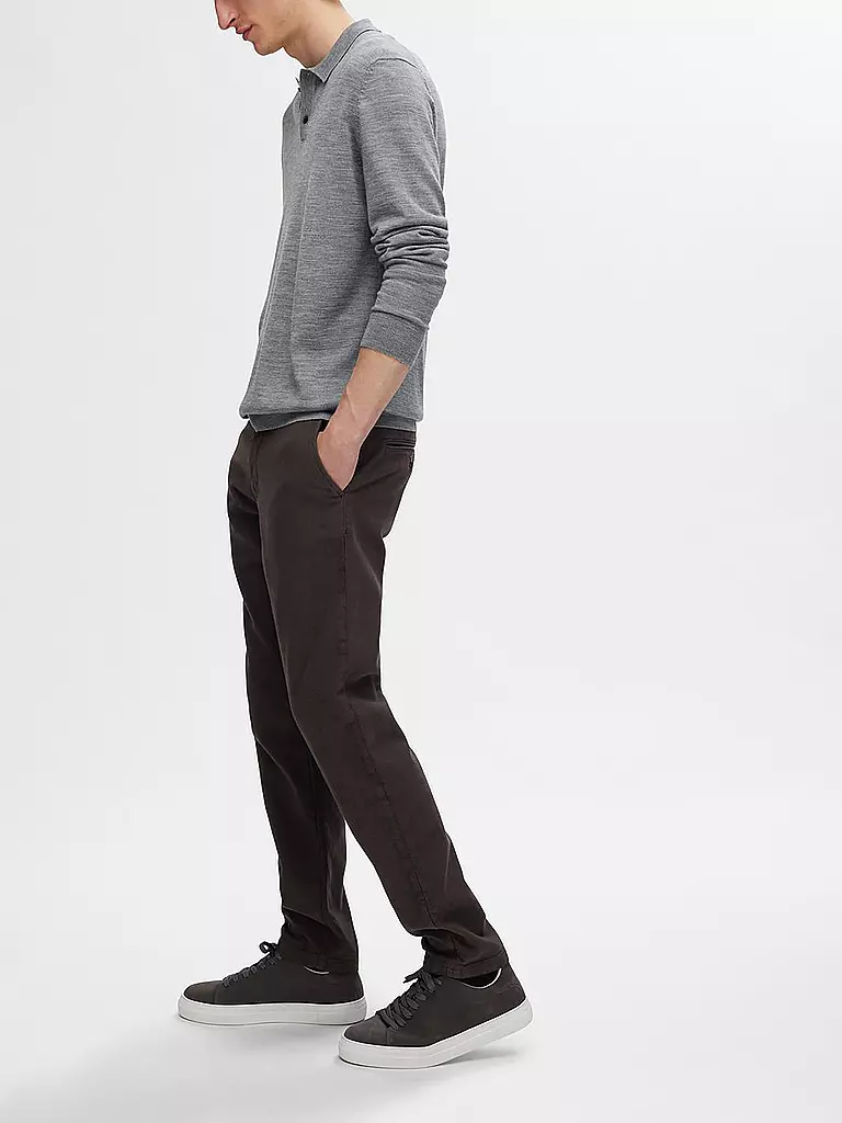 SELECTED | Chino Slim Fit SLH175  | braun