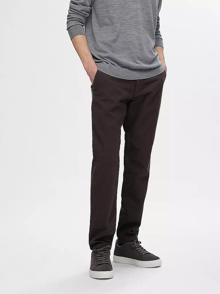 SELECTED | Chino Slim Fit SLH175  | braun