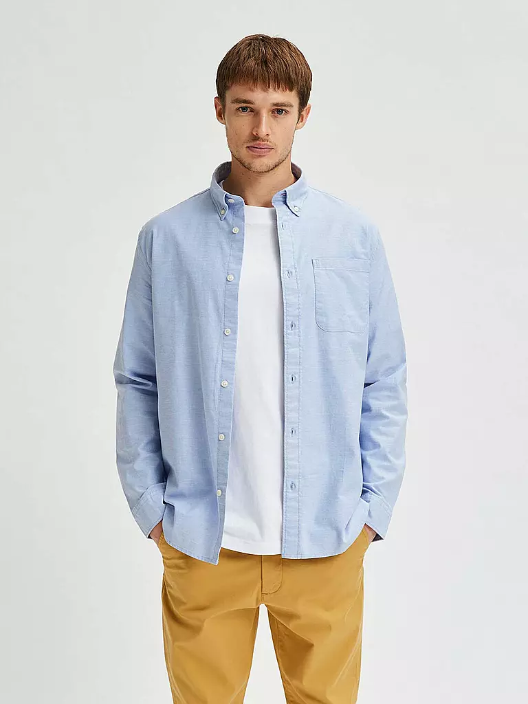 SELECTED | Hemd | blau