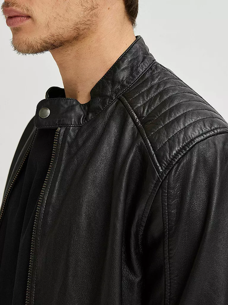 SELECTED | Lederjacke SLHICONIC | schwarz