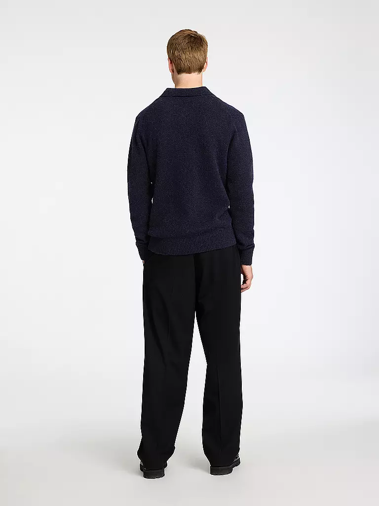 SELECTED | Polo-Pullover SLHRAI | hellgrau