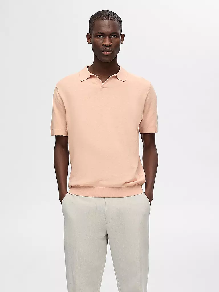 SELECTED | Poloshirt SLHLAKE | koralle