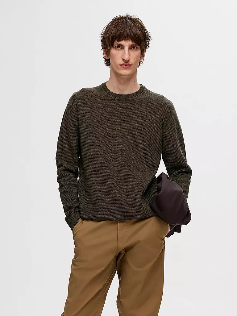 SELECTED | Pullover SLHROSS | olive