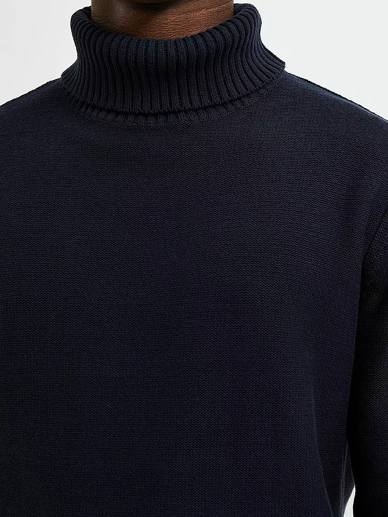 SELECTED | Rollkragenpullover SLHAXEL  | blau