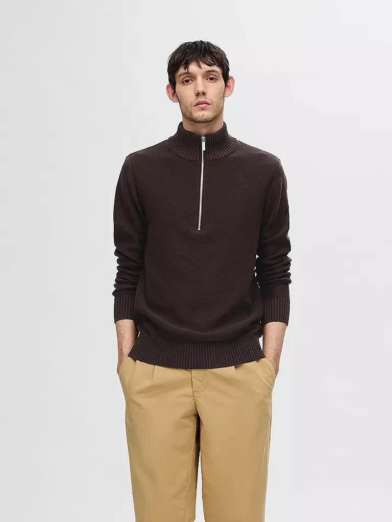 SELECTED | Troyer Pullover SLHAXEL | braun