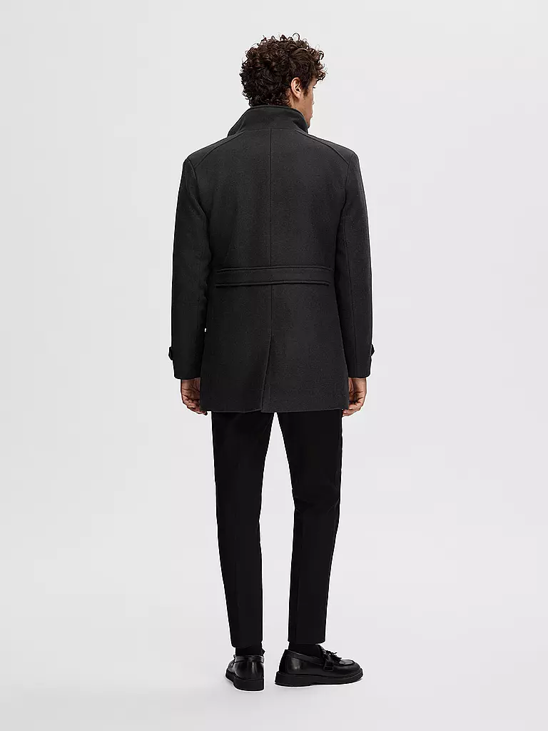 SELECTED | Wollmantel SLHNEW | schwarz