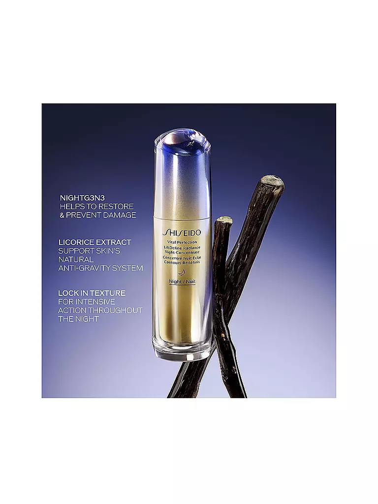 SHISEIDO | VITAL PERFECTION LiftDefine Radiance Night Concentrate 40ml | keine Farbe