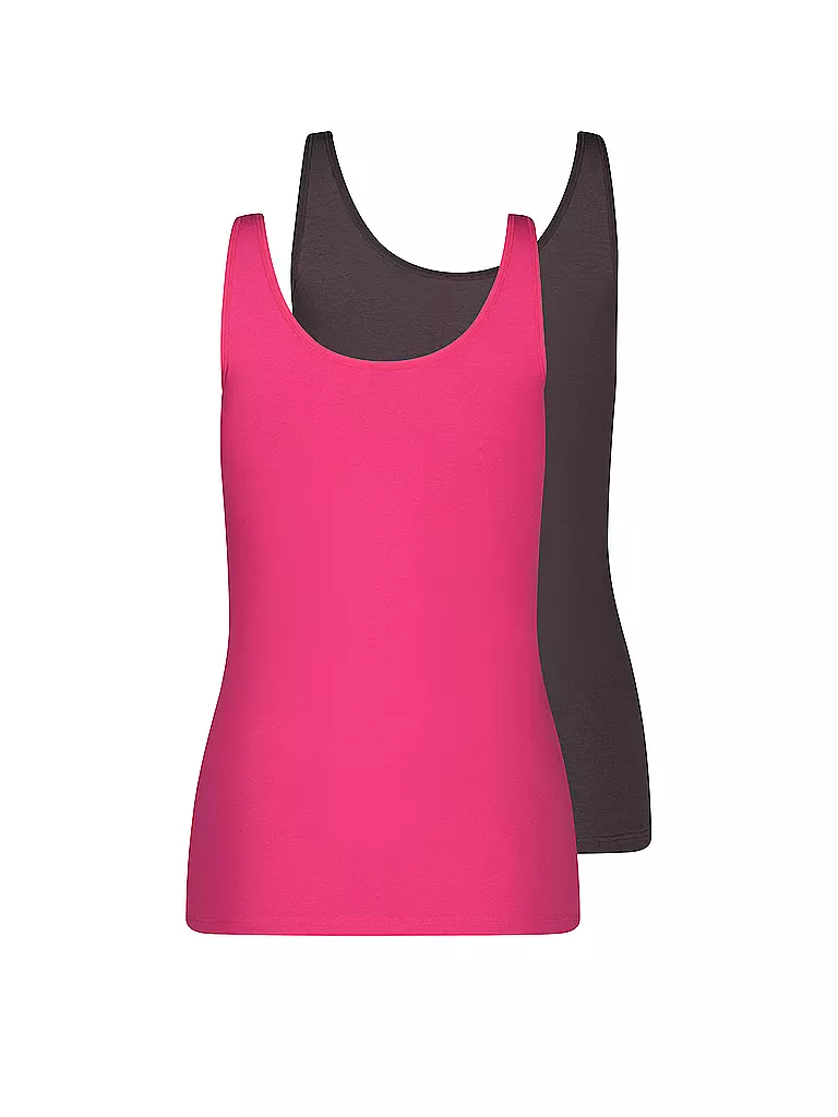 SKINY | Tank Top ADVANTAGE COTTON 2er Pkg pinkgrey selection | pink