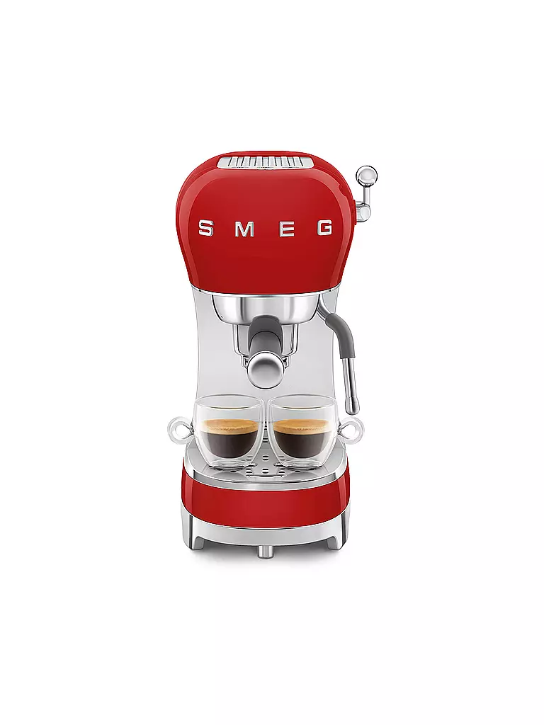 SMEG | Espresso-Kaffeemaschine 50s Retro Style Rot ECF02BLEU | hellgrün