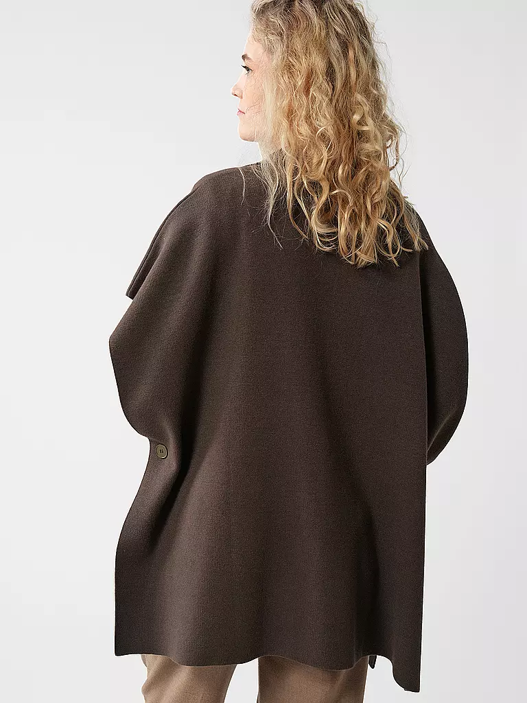 SOMEDAY | Poncho - Cape BOLESI | olive