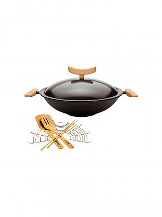 SPRING | Guss-Wok Set mit Rost 35cm 