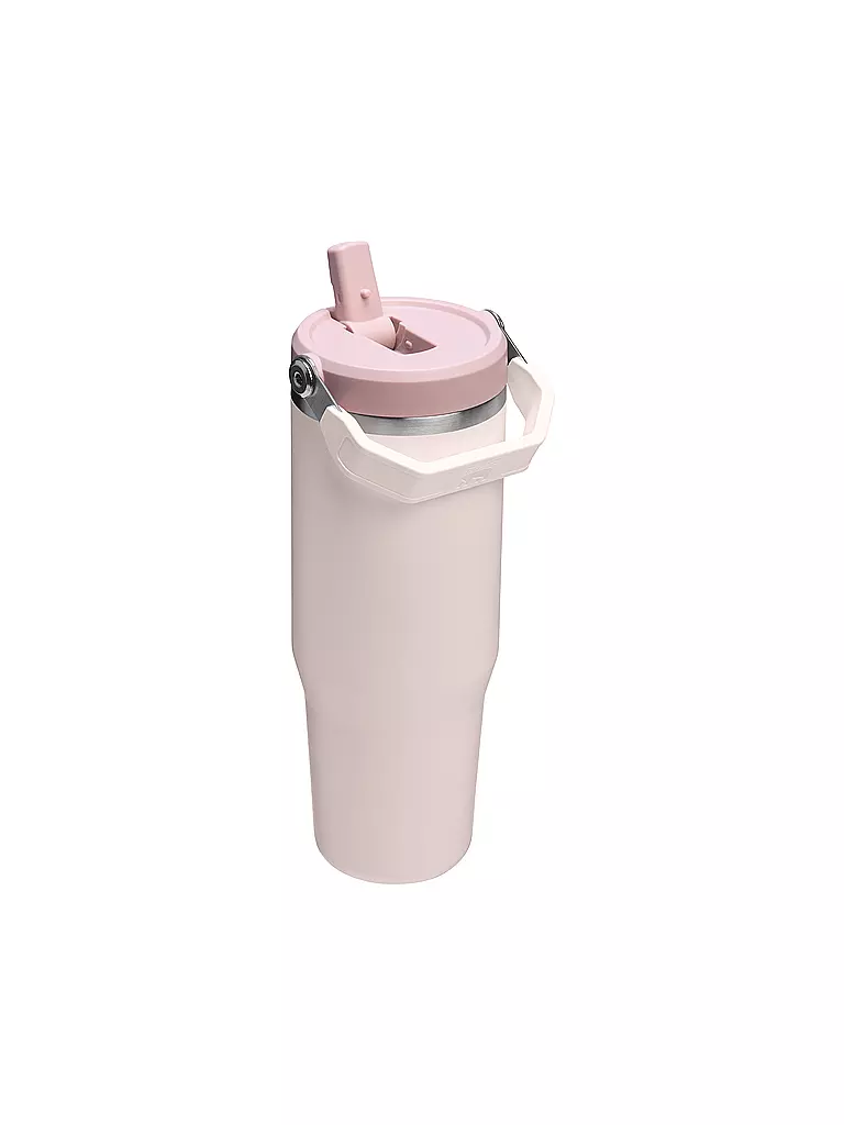 STANLEY | Isolierflasche - Thermosflasche Classic FLIP STRAW 2.0 0,8l  Rose Quartz | hellgrau