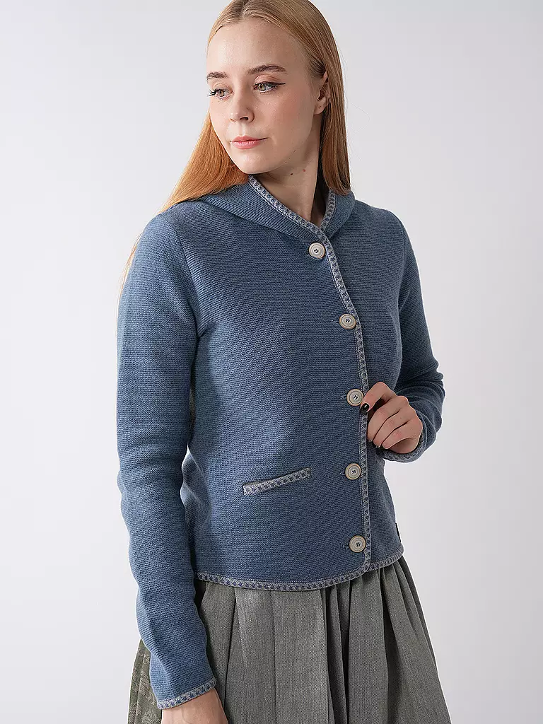 STAPF | Trachtenstrickjacke MALWINE | blau