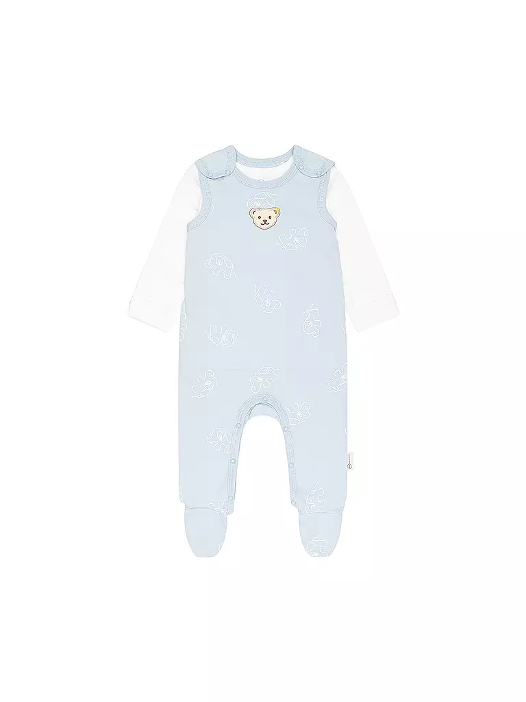 STEIFF | Baby Set 2tlg Strampler und Langarmshirt  | hellblau