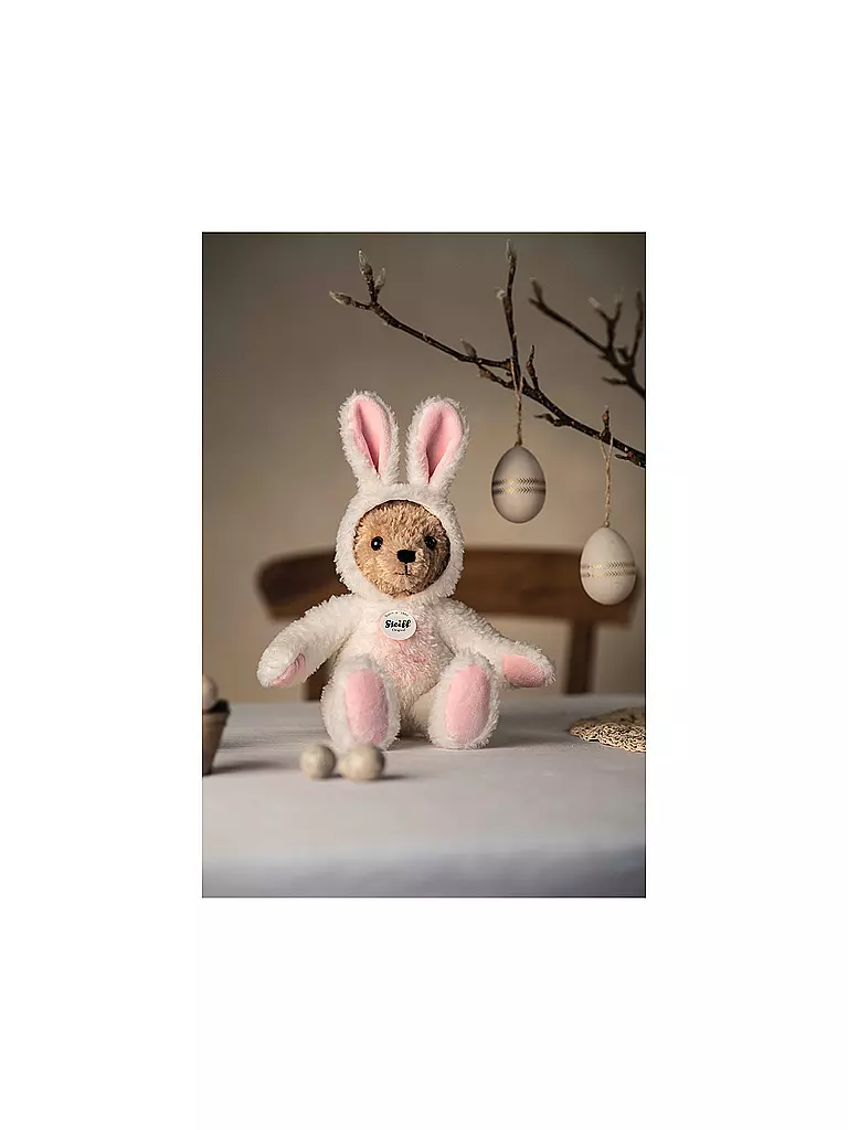 STEIFF | Hoodie-Teddybär Hase 27cm 114052 | creme