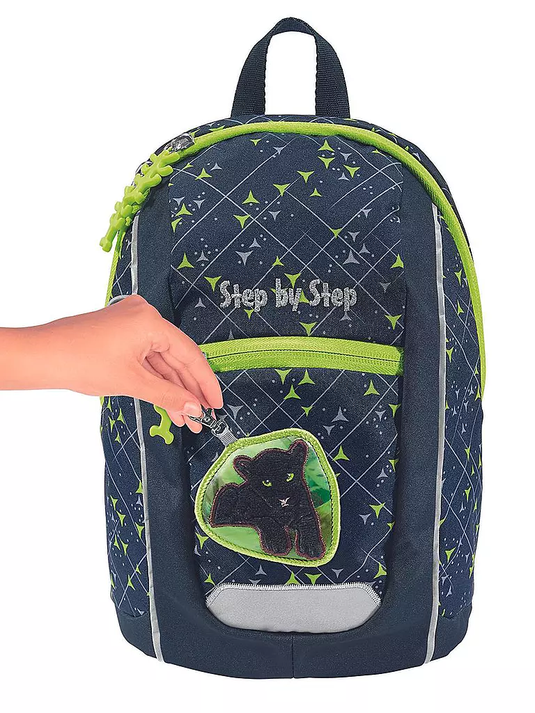 STEP BY STEP | Kinder Rucksack - Kiga Mini Little Wild Cat Chiko | grün