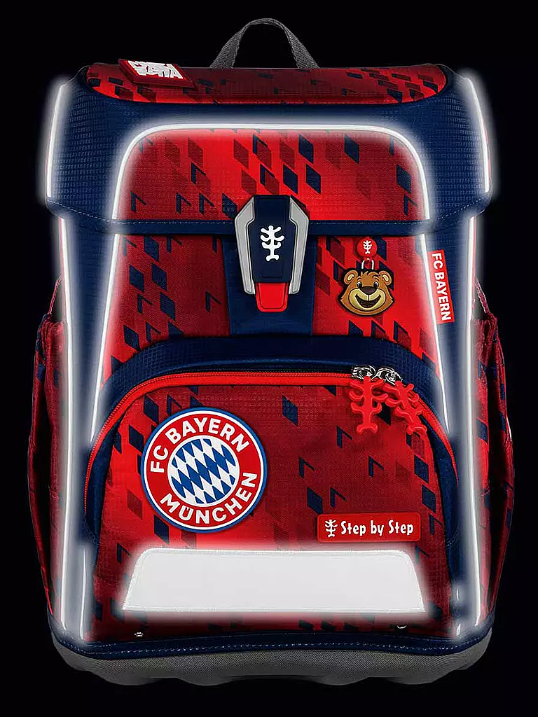 STEP BY STEP | Schultaschen Set 5tlg Cloud FC Bayern  | dunkelblau