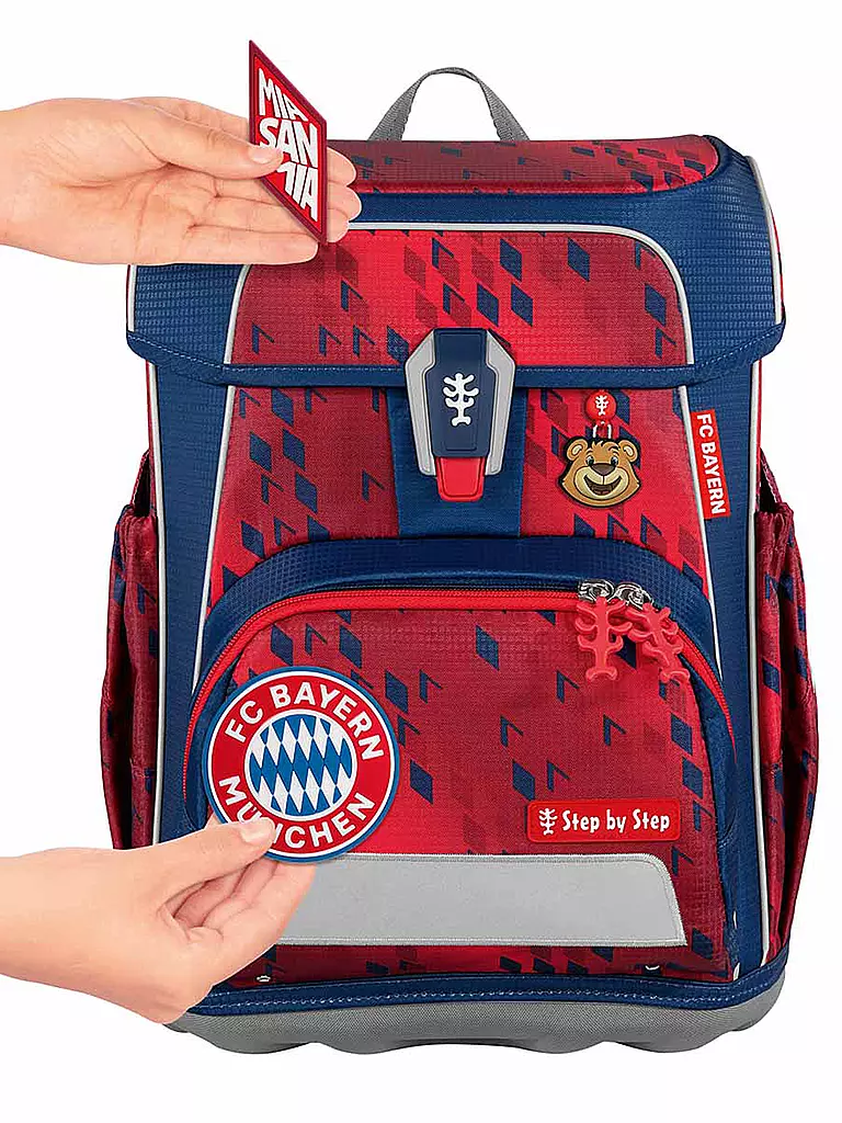 STEP BY STEP | Schultaschen Set 5tlg Cloud FC Bayern  | dunkelblau