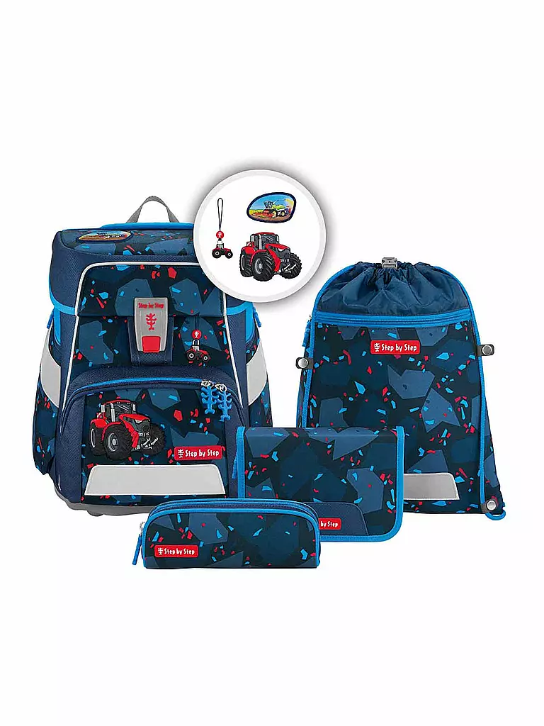 STEP BY STEP | Schultaschen Set 5tlg SPACE Tractor Freddy | schwarz