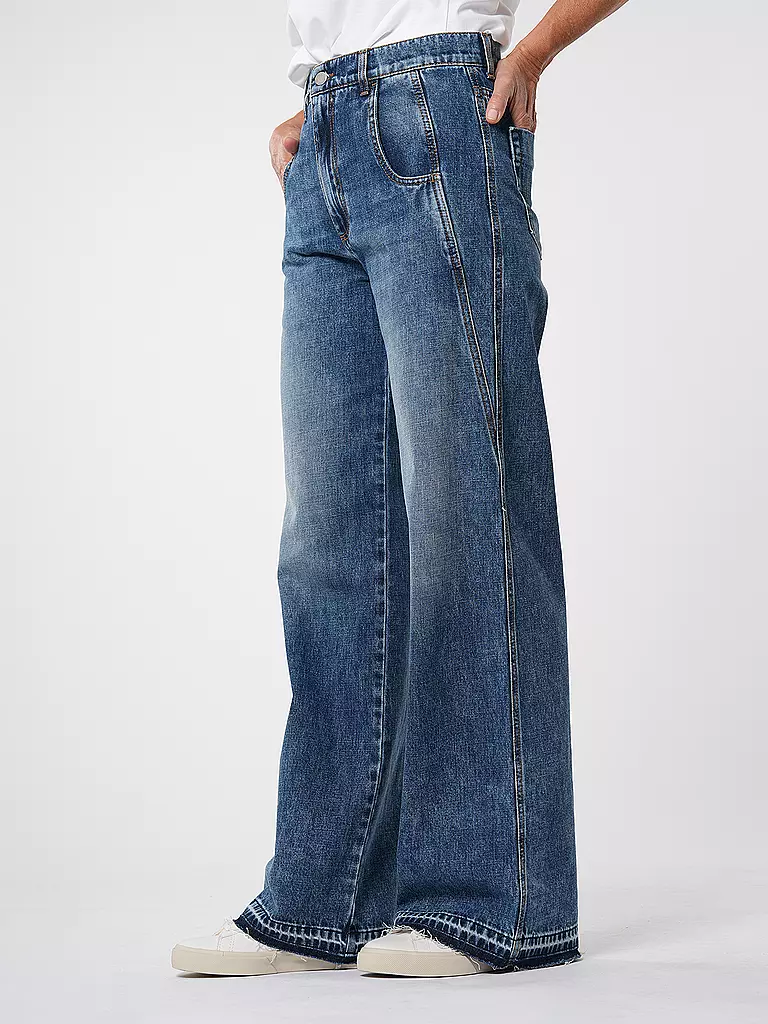 TELA | Jeans Wide Leg TABACCO | blau