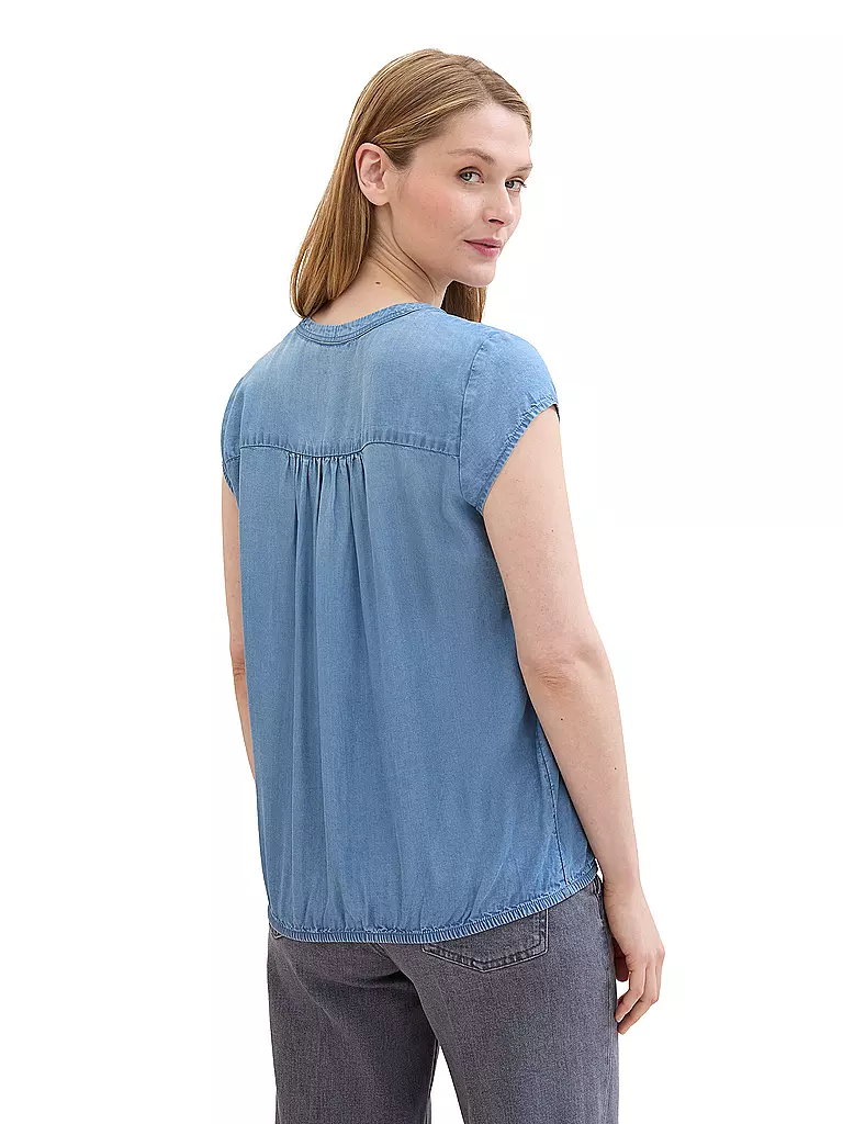 TOM TAILOR | Jeansbluse  | blau