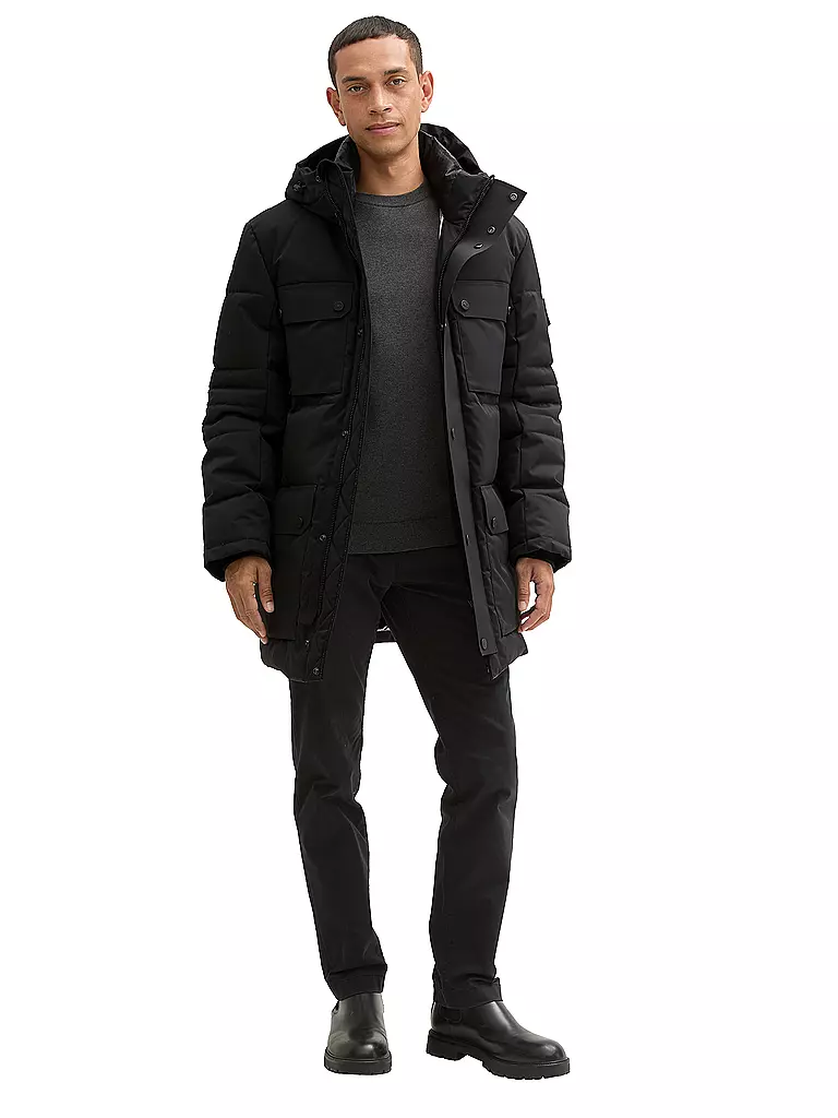 TOM TAILOR | Parka | schwarz