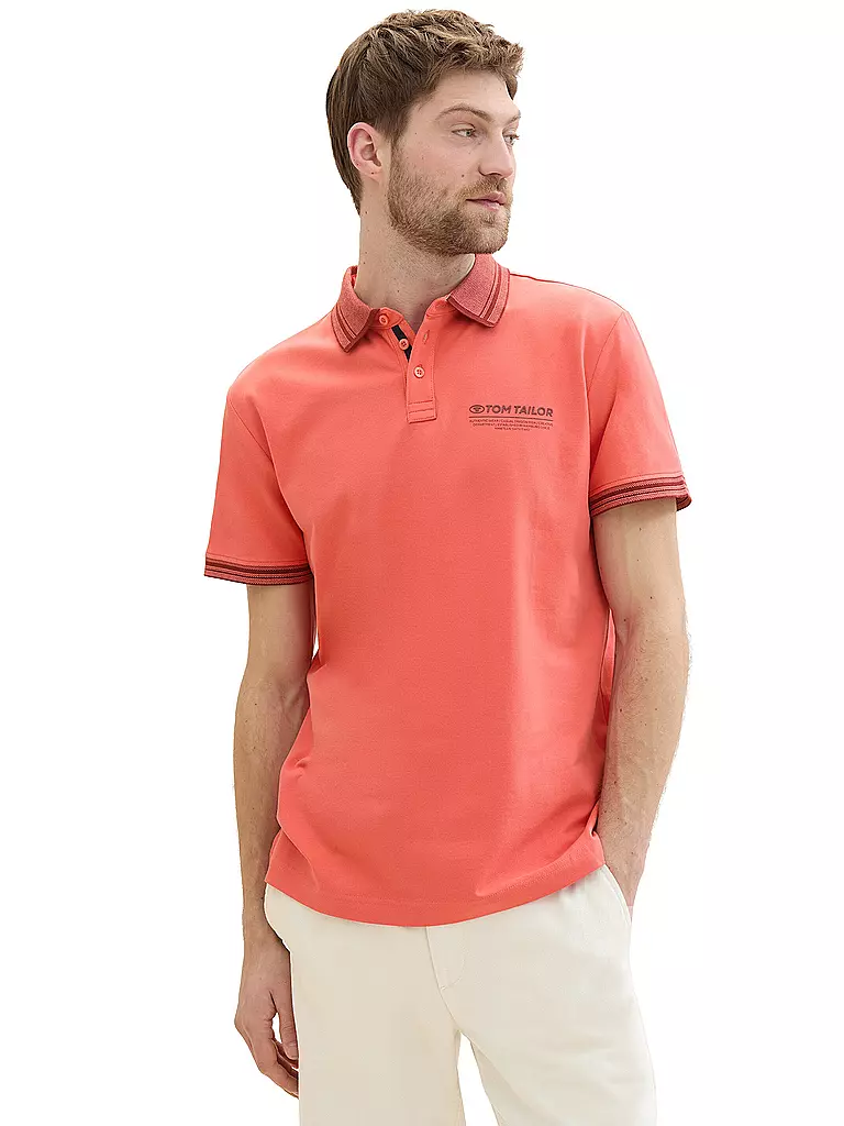 TOM TAILOR | Poloshirt  | rot