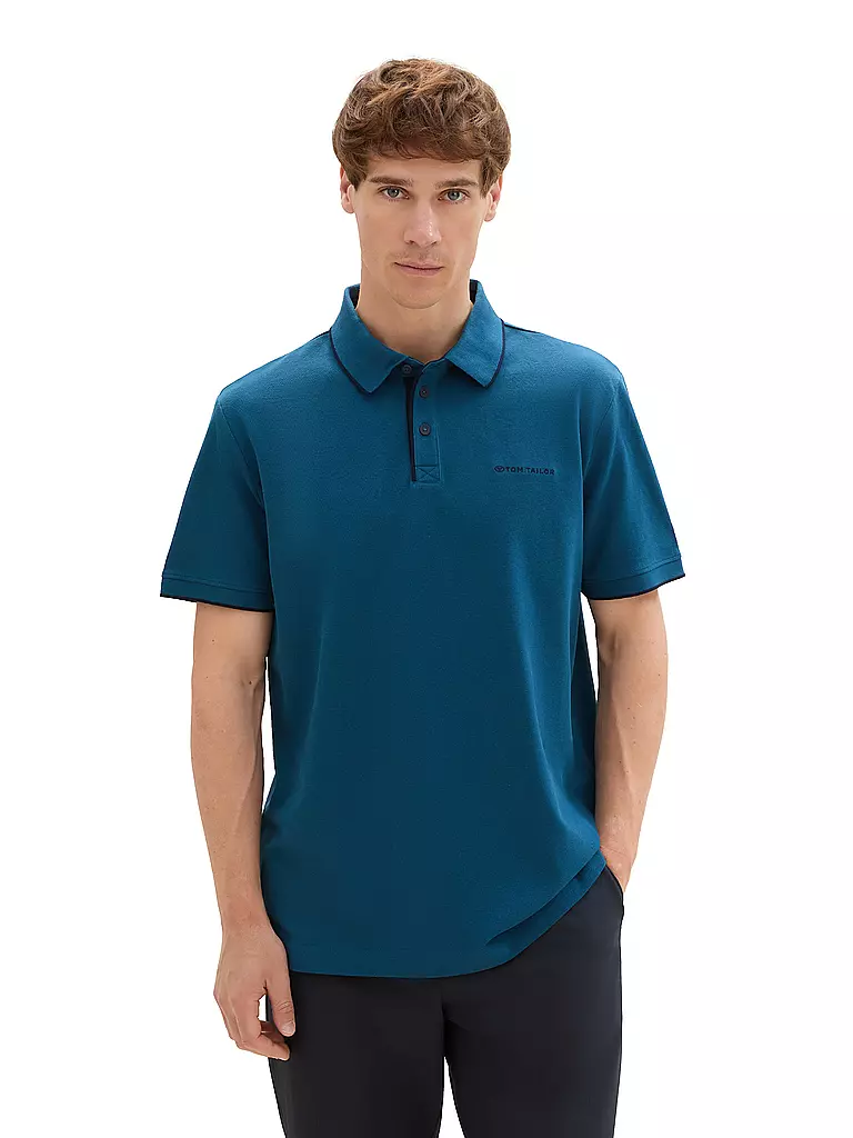 TOM TAILOR | Poloshirt Regular Fit | petrol