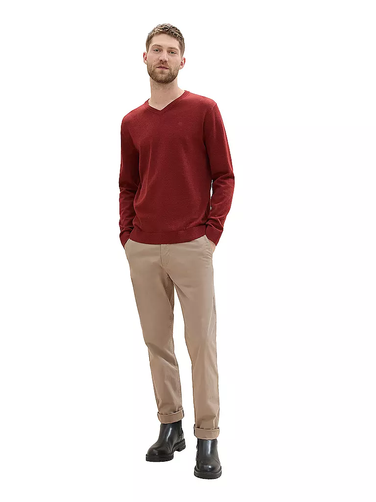 TOM TAILOR | Pullover  | rot