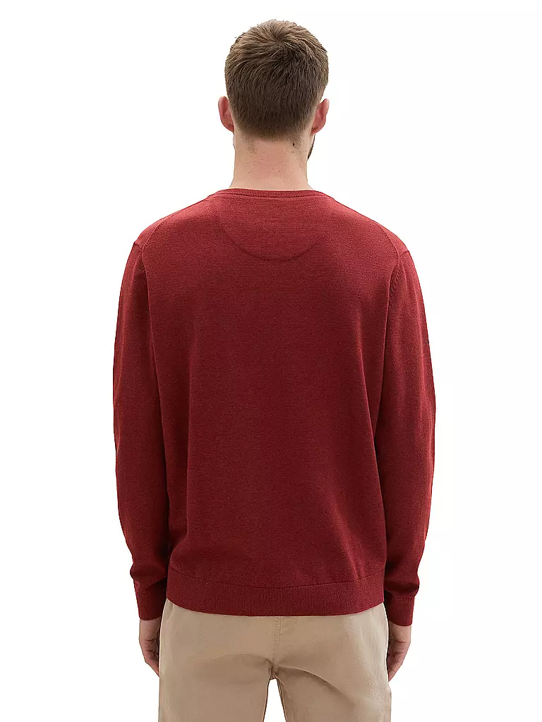 TOM TAILOR | Pullover  | rot