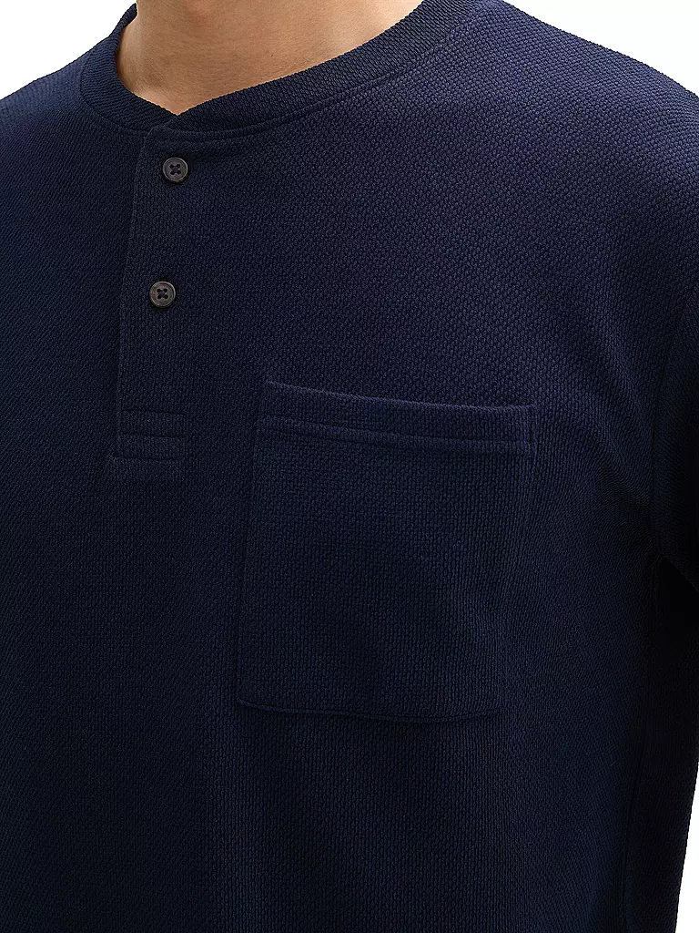 TOM TAILOR | Pullover HENLEY | dunkelblau