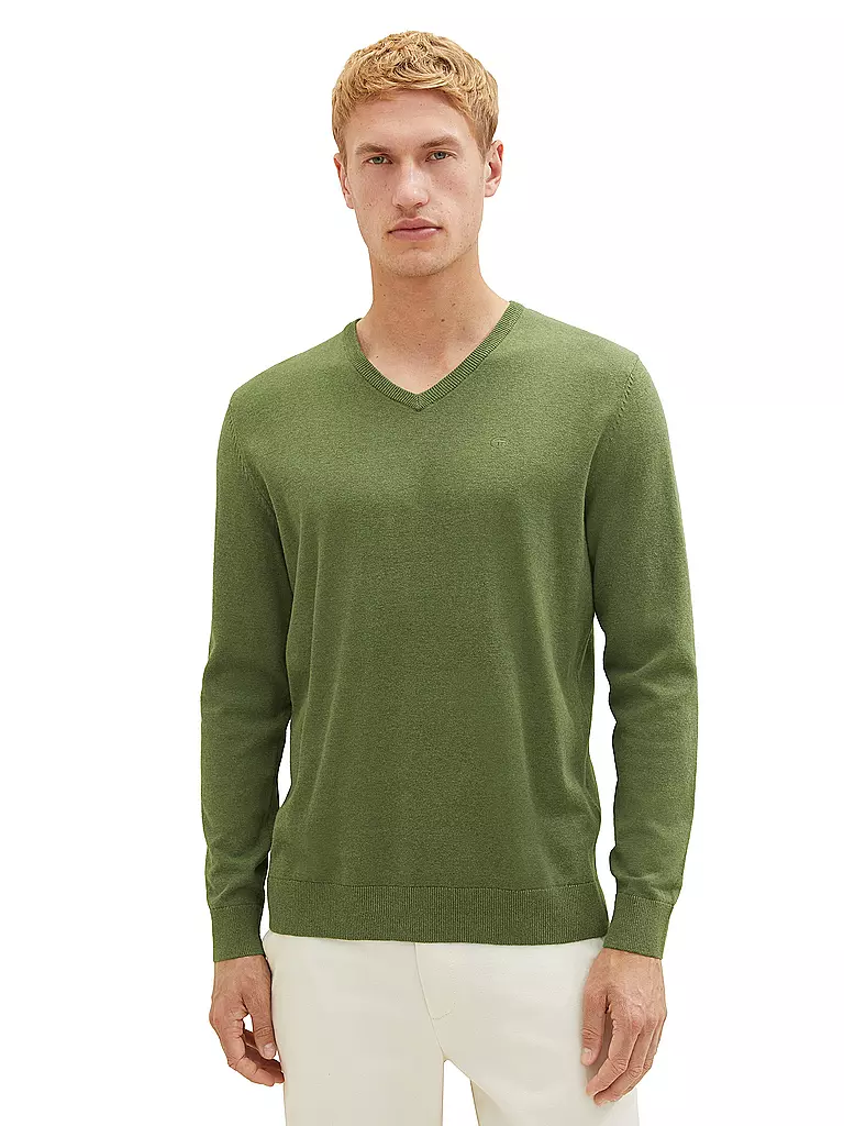 TOM TAILOR | Pullover | dunkelgrün