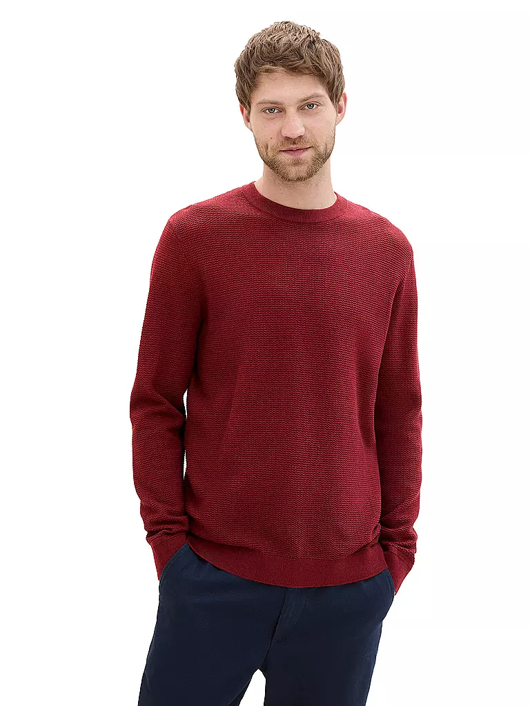 TOM TAILOR | Pullover | rot