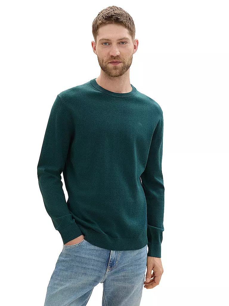 TOM TAILOR | Pullover | dunkelgrün