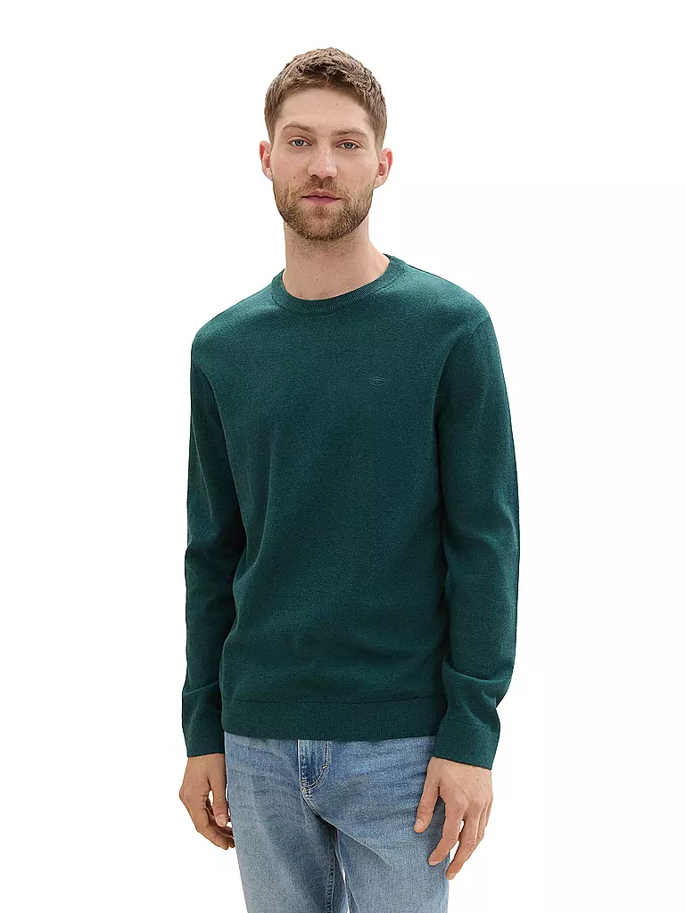 TOM TAILOR | Pullover | dunkelgrün