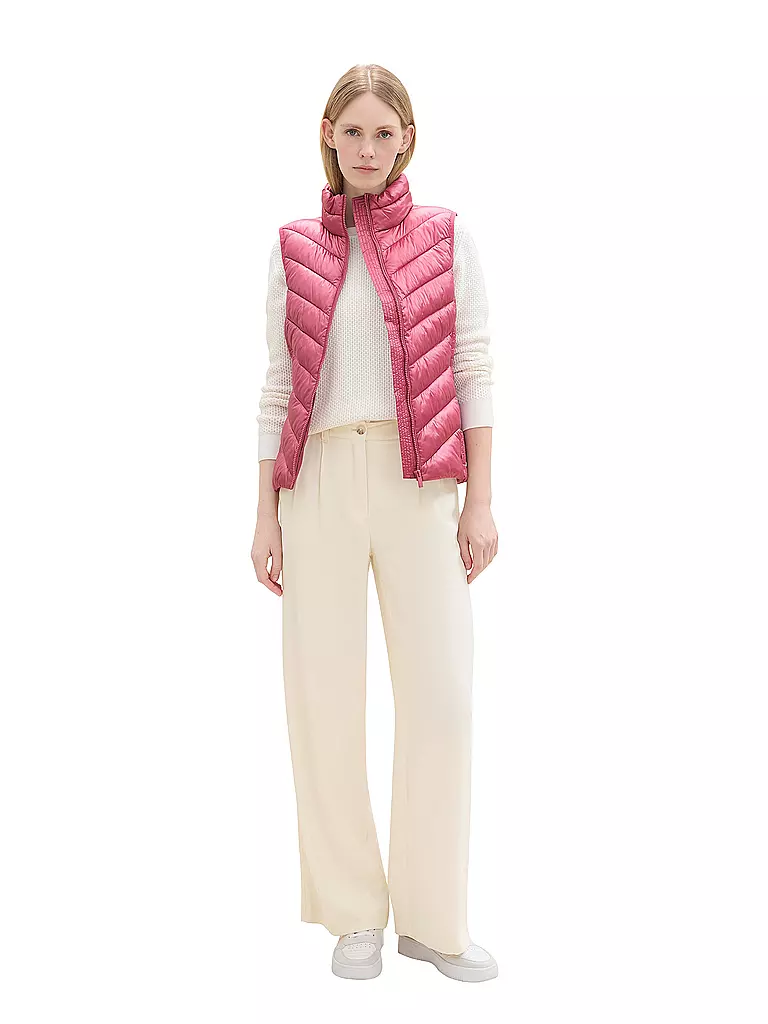 TOM TAILOR | Steppgilet | pink