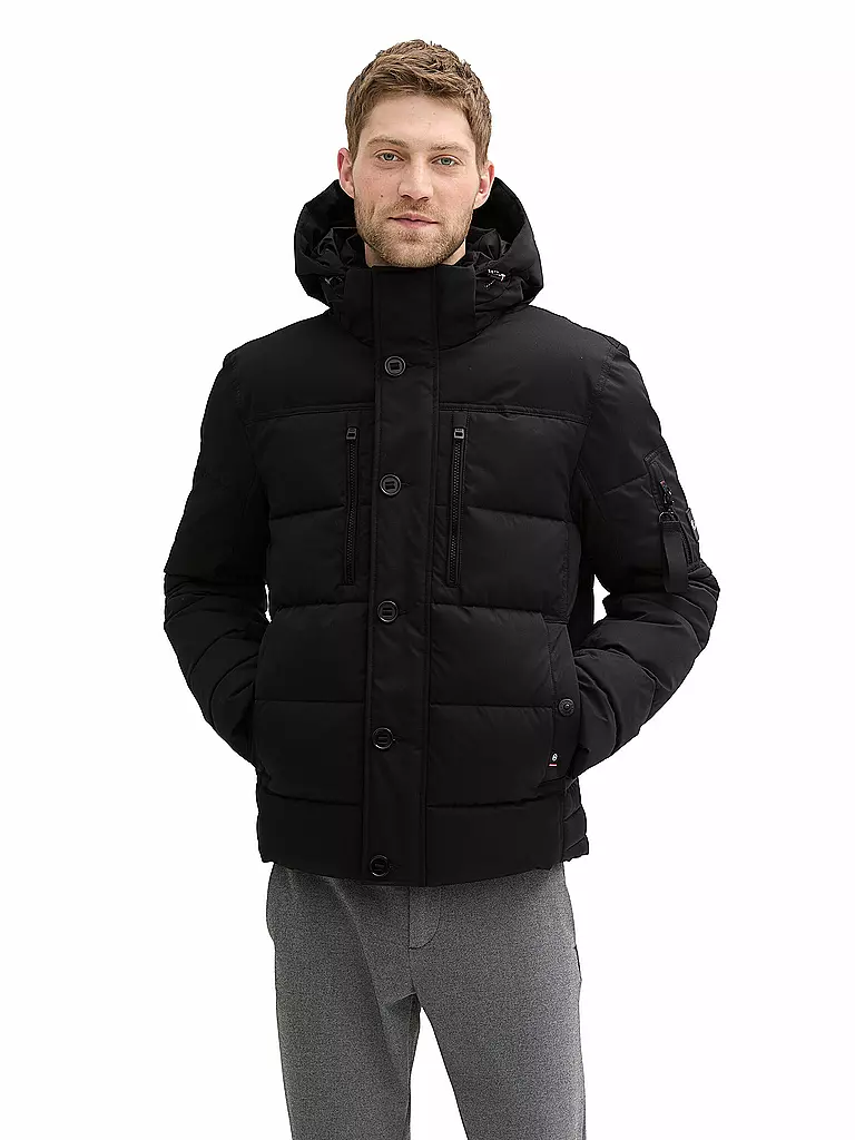 TOM TAILOR | Steppjacke | schwarz