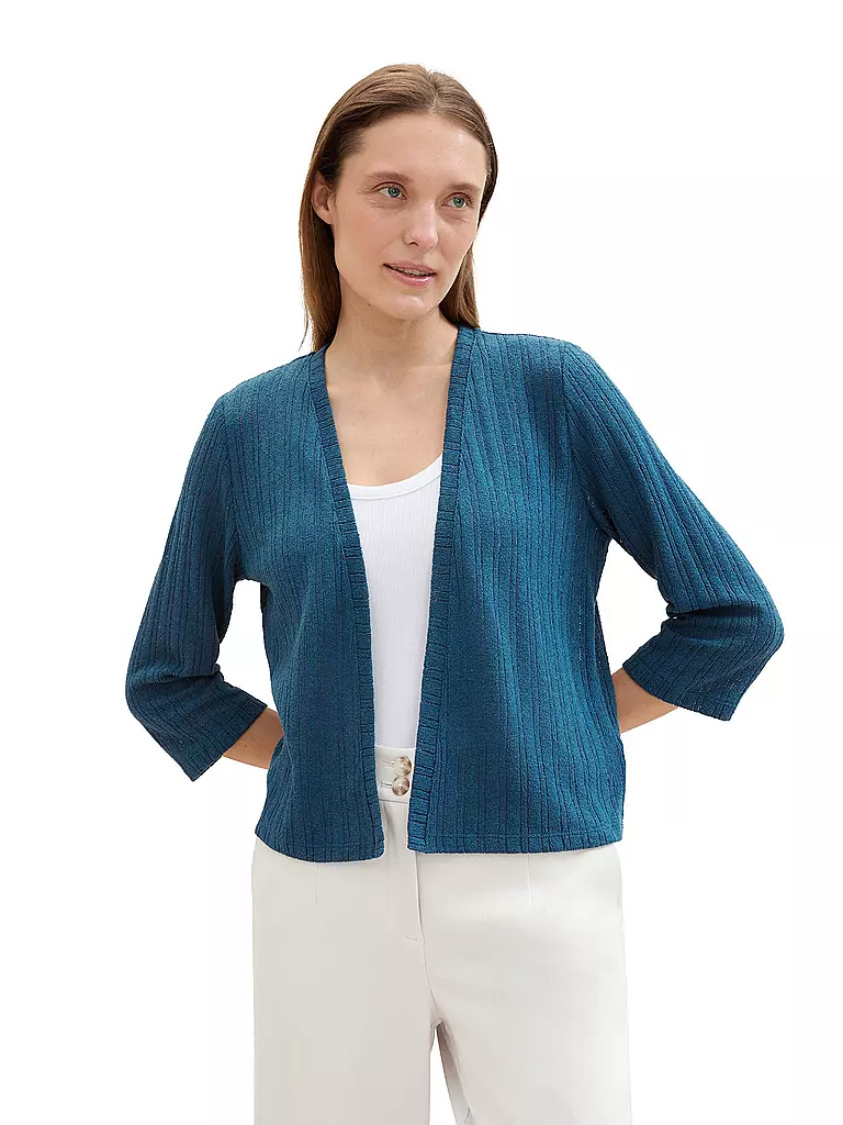 TOM TAILOR | Strickjacke  | blau