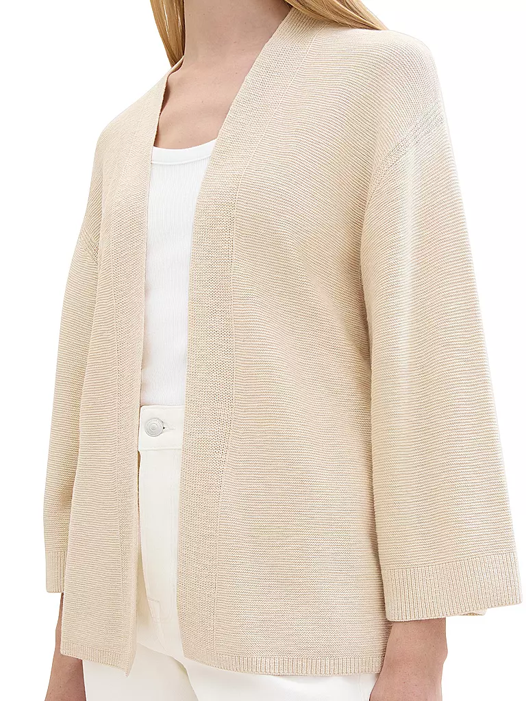 TOM TAILOR | Strickjacke  | beige