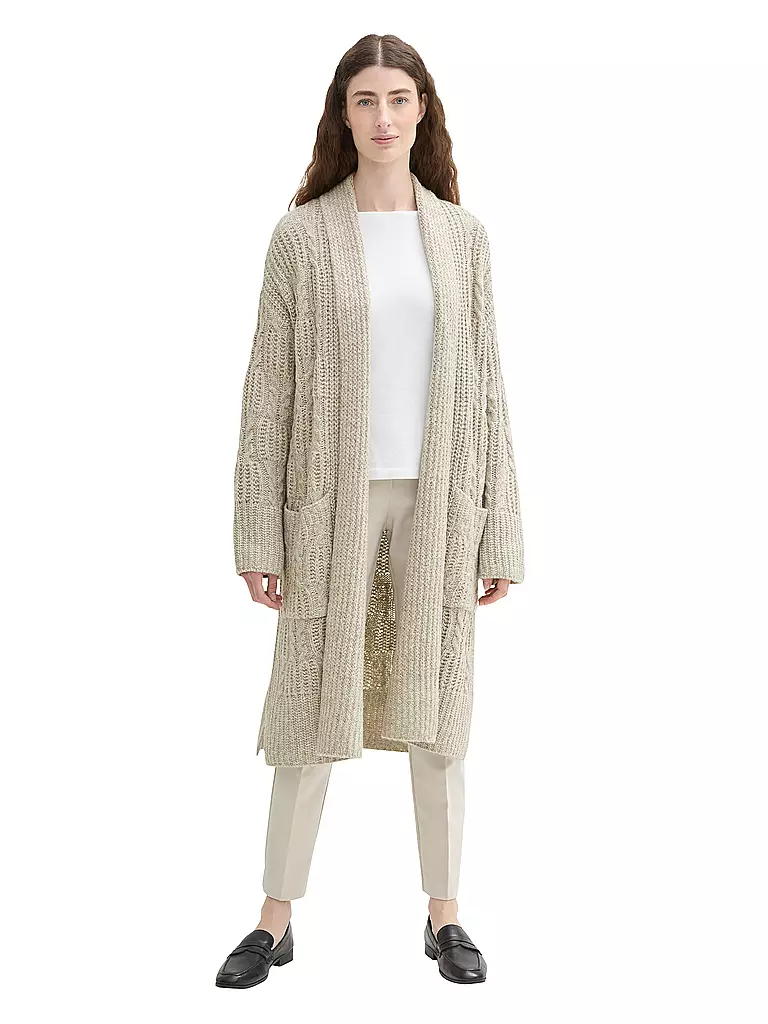 TOM TAILOR | Strickjacke | beige