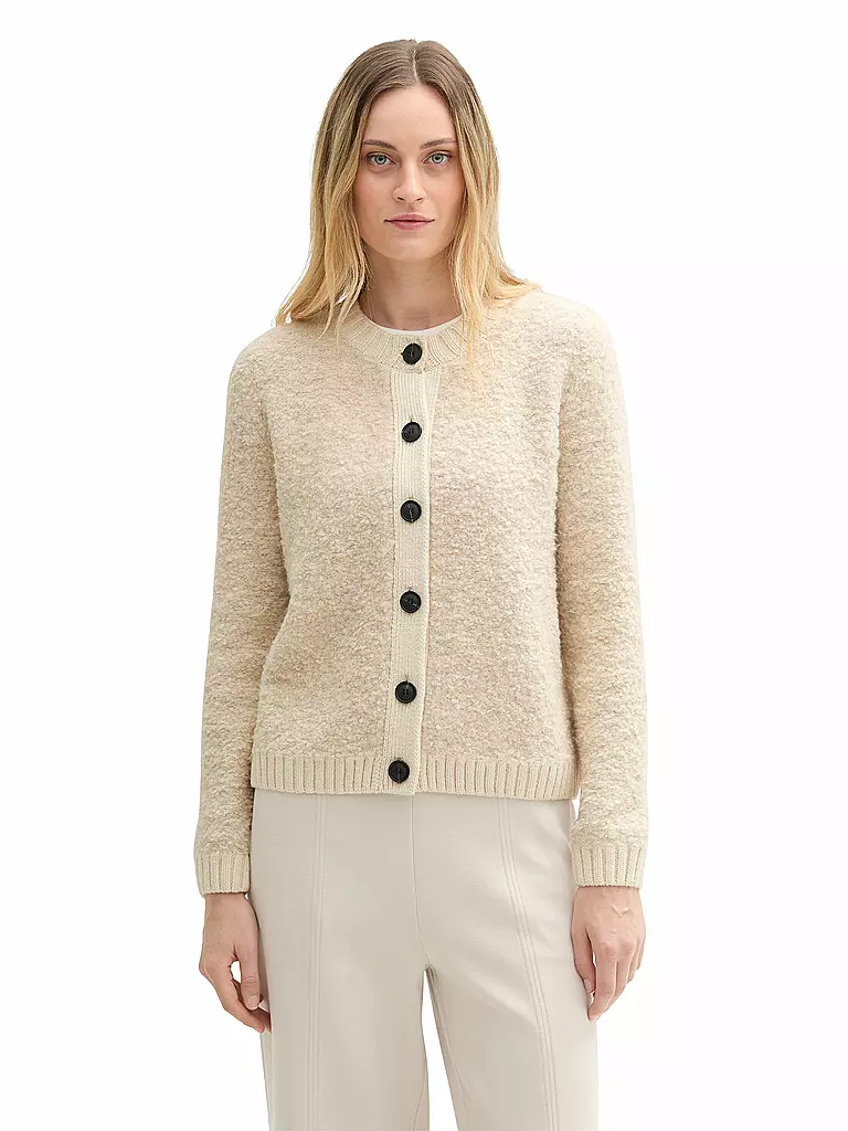 TOM TAILOR | Strickjacke | creme