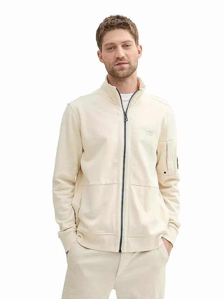 TOM TAILOR | Sweatjacke | creme