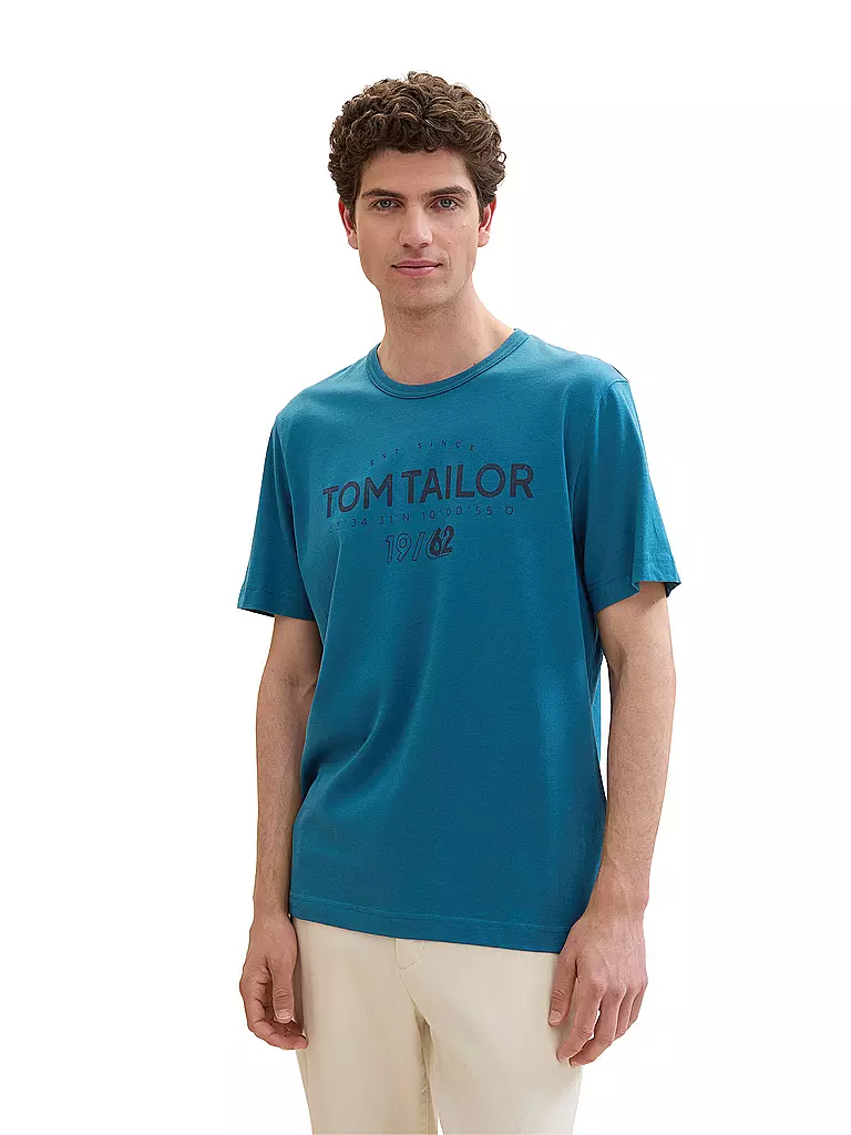 TOM TAILOR | T-Shirt | dunkelrot