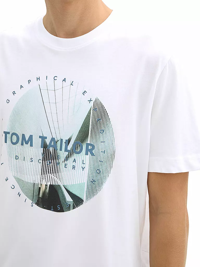 TOM TAILOR | T-Shirt | weiss