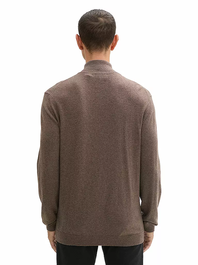 TOM TAILOR | Troyer Pullover | braun