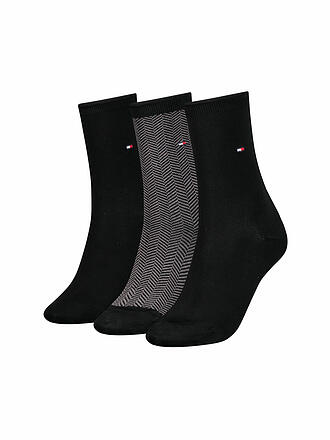 TOMMY HILFIGER | Socken Geschenkbox 3er Pkg black