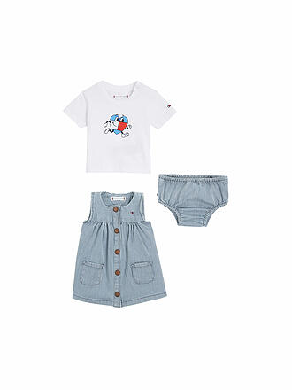 TOMMY HILFIGER | Baby Set Kleid T-Shirt Slip 