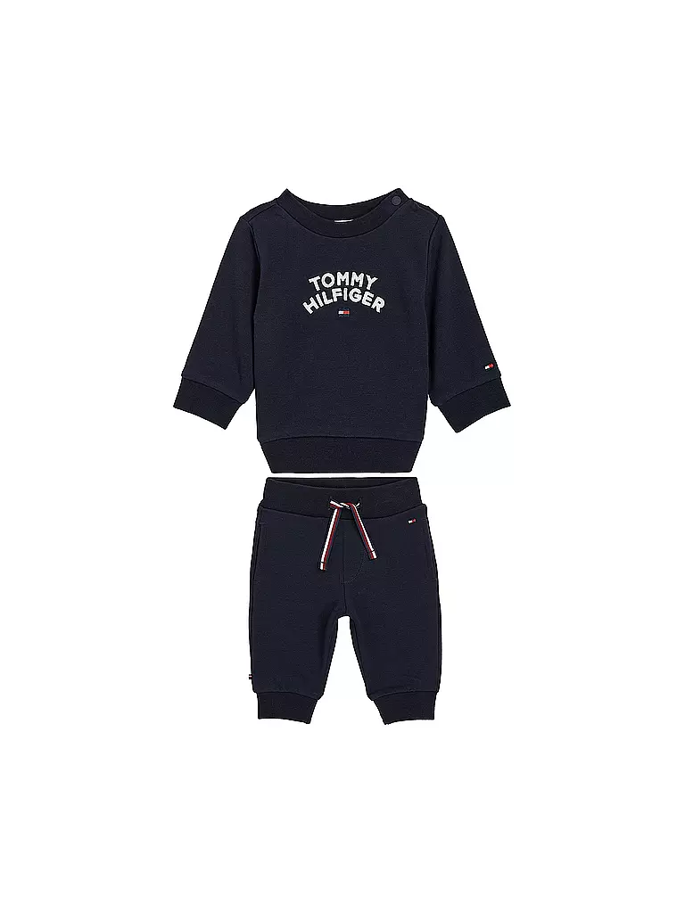 Set HILFIGER Baby 2-teilig Jogginghose Sweater TOMMY dunkelblau